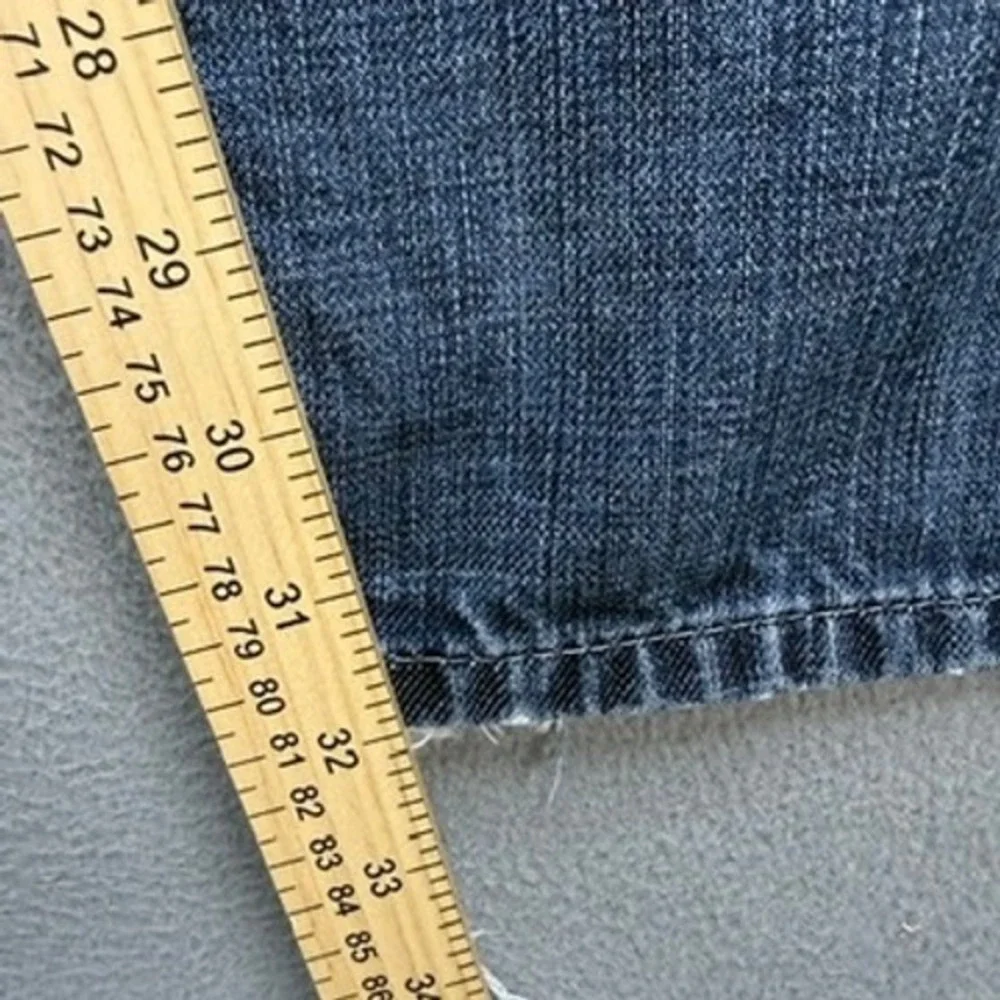 Guess Pasadena Premium Straight Leg Jeans Men (FIT 34x32) Blue Denim Distressed